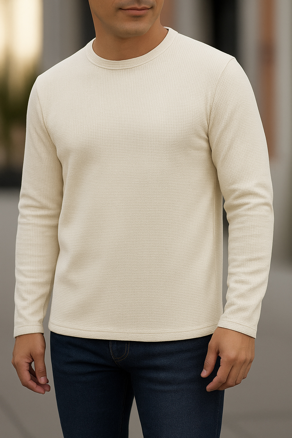 Full sleeve Premium T-Shirt cream