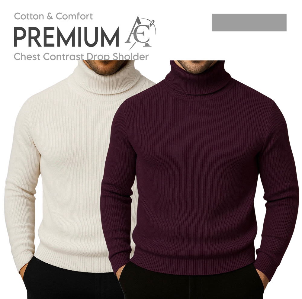 Turtle Nack (CREAM-MAROON )